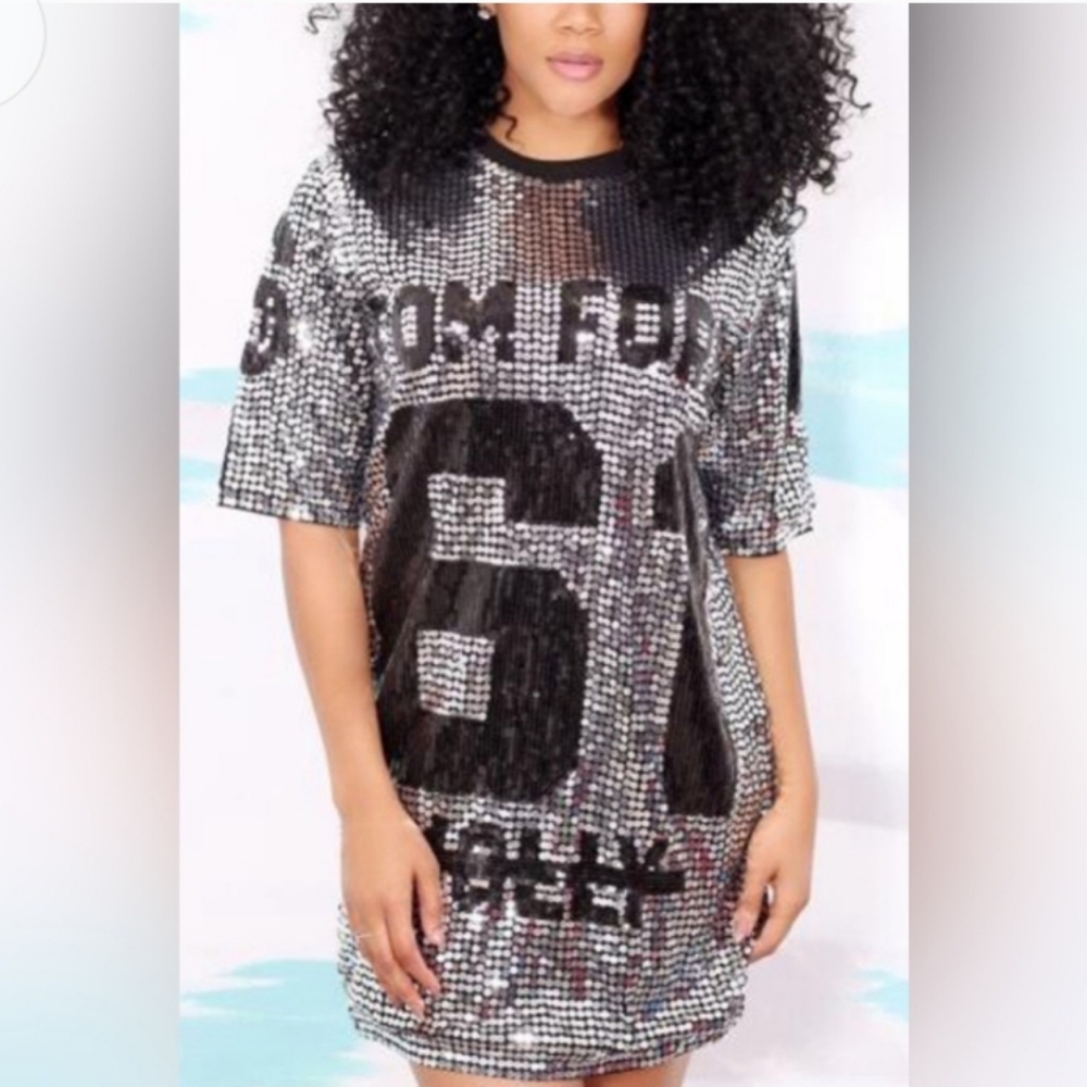 Tom Ford Molly Jersey Sequin Mini Dress